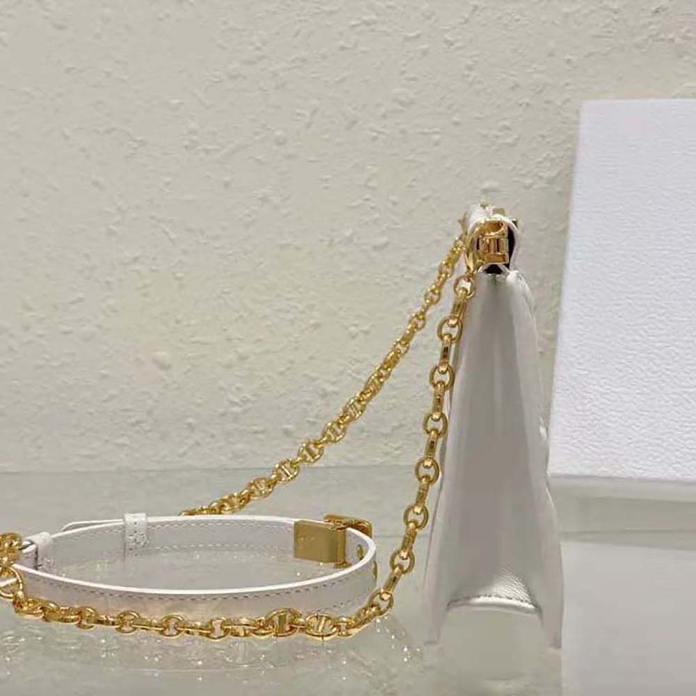 Dior Women Dior Caro Colle Noire Clutch with Chain Latte Cannage Lambskin - image 8