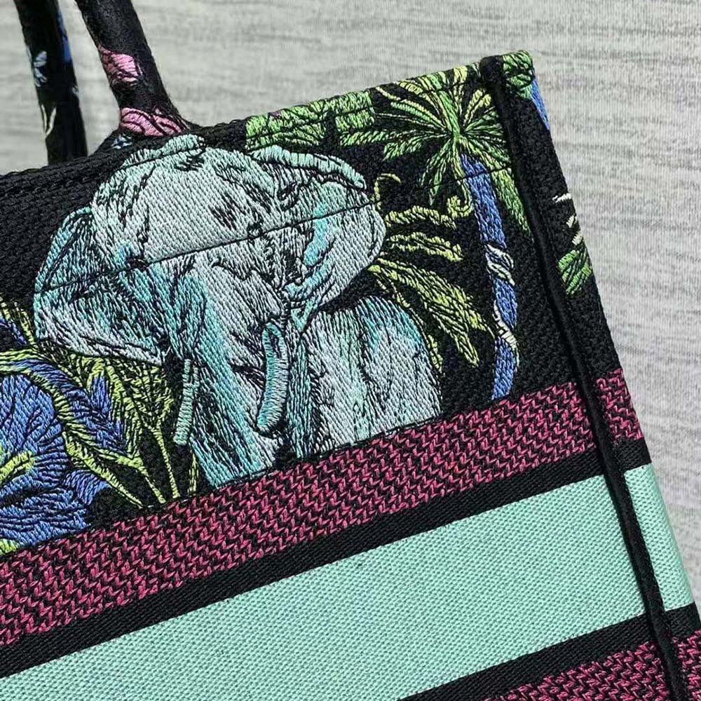 Dior Women Medium Dior Book Tote Blue Multicolor Toile de Jouy Voyage Embroidery - image 9