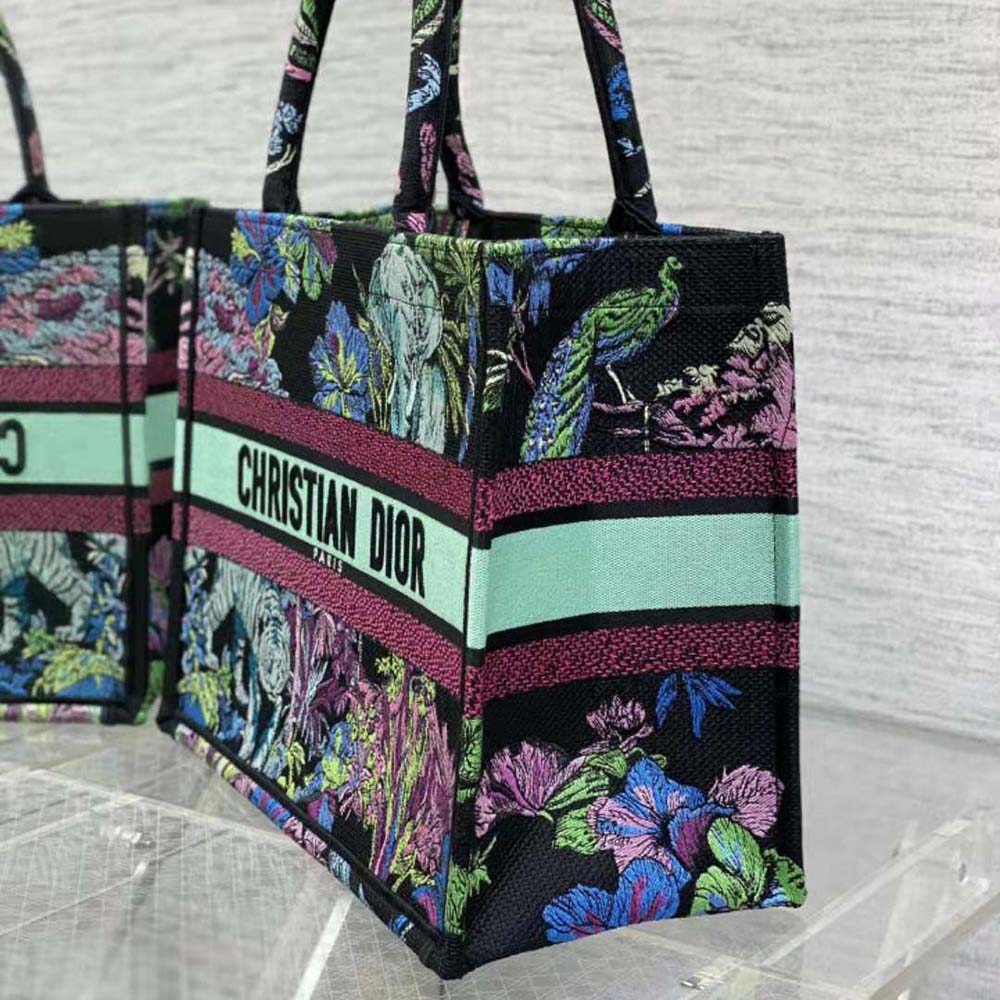 Dior Women Medium Dior Book Tote Blue Multicolor Toile de Jouy Voyage Embroidery - image 4