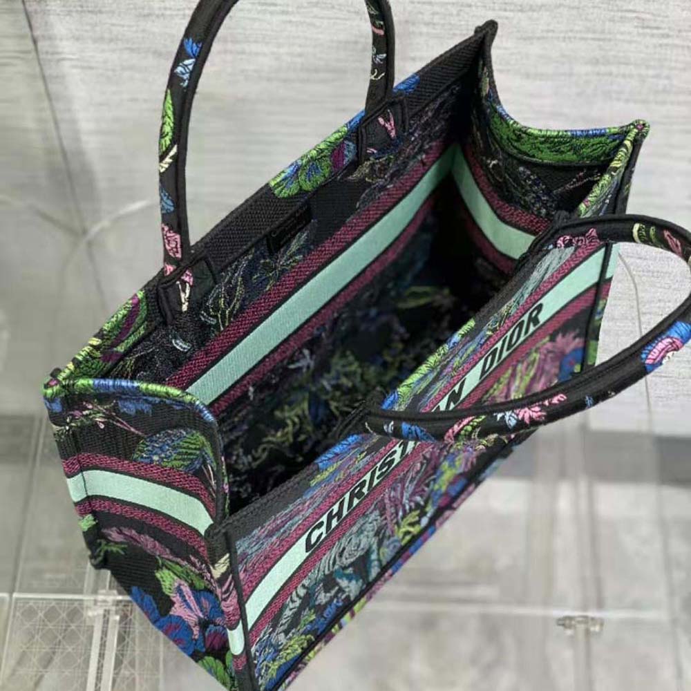 Dior Women Medium Dior Book Tote Blue Multicolor Toile de Jouy Voyage Embroidery - image 6