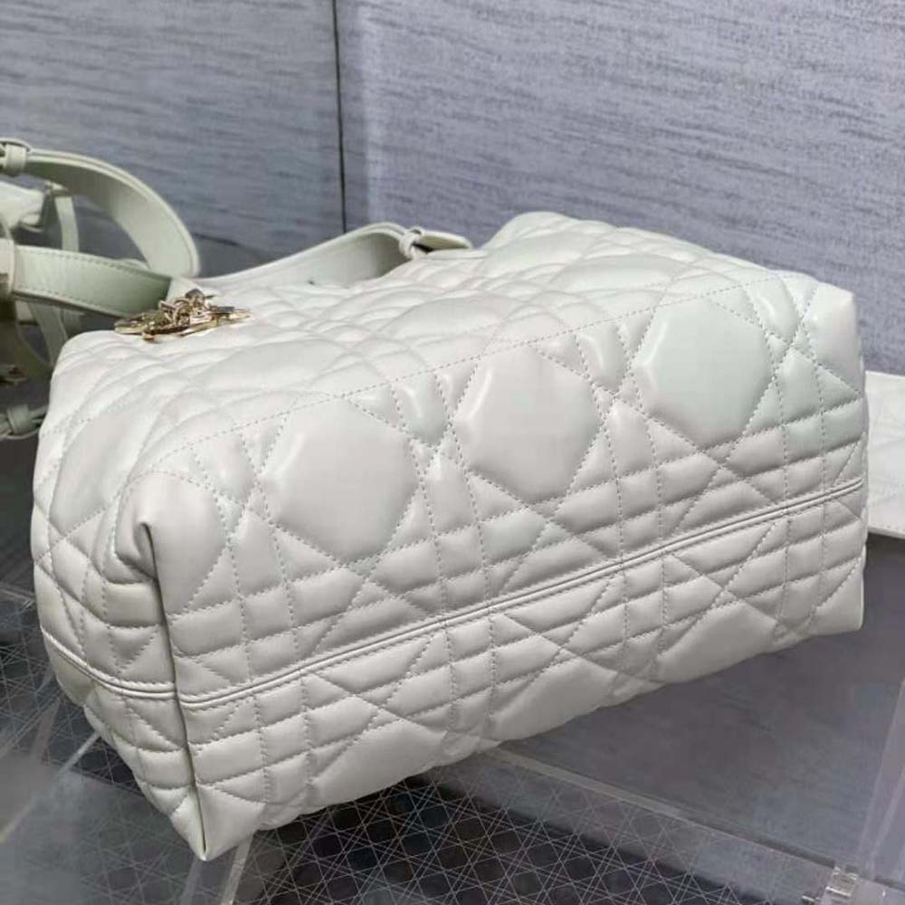 Dior Women Medium Dior Toujours Bag Latte Macrocannage Calfskin - image 6