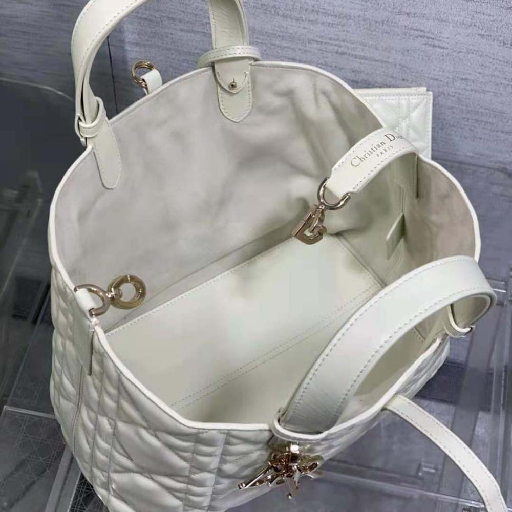 Dior Women Medium Dior Toujours Bag Latte Macrocannage Calfskin - image 7