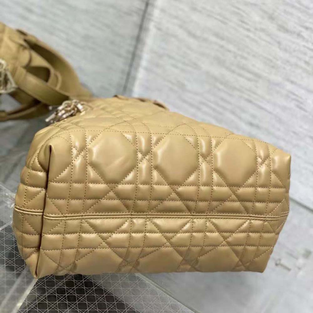 Dior Women Medium Dior Toujours Bag Medium Tan Macrocannage Calfskin - image 6