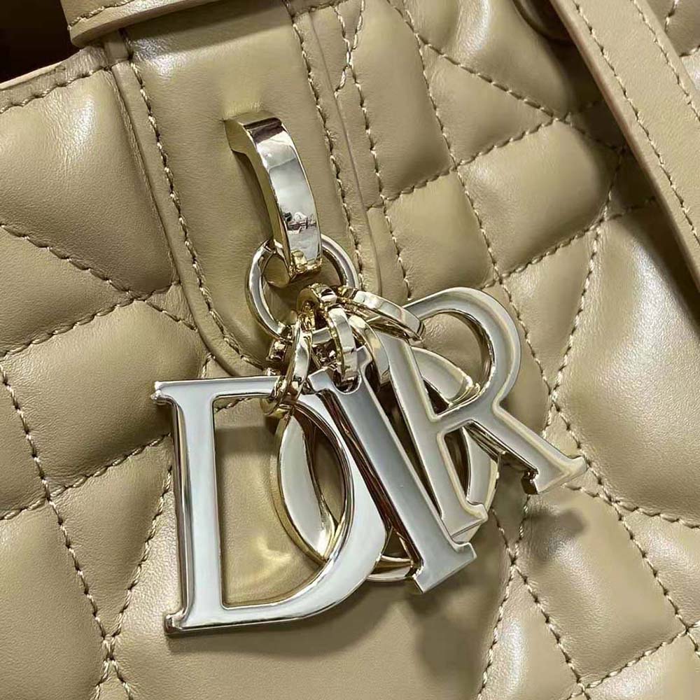Dior Women Medium Dior Toujours Bag Medium Tan Macrocannage Calfskin - image 8