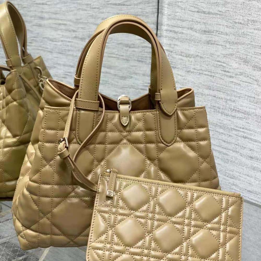 Dior Women Medium Dior Toujours Bag Medium Tan Macrocannage Calfskin - image 4