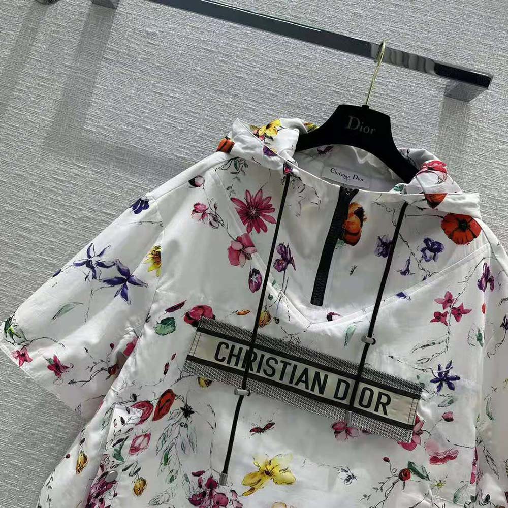Dior Women Short-Sleeved Hooded Short Anorak - image 5