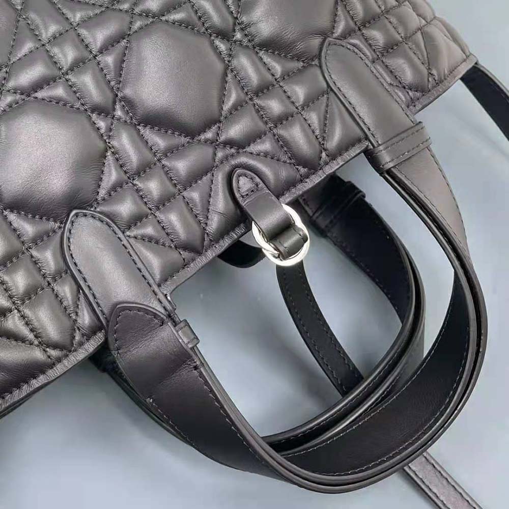 Dior Women Small Dior Toujours Bag Black Macrocannage Calfskin - image 9