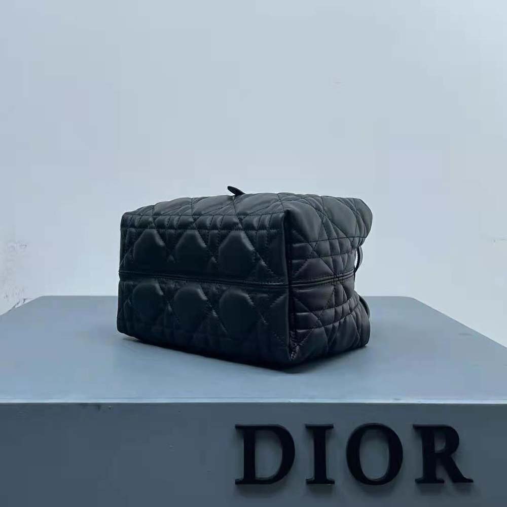 Dior Women Small Dior Toujours Bag Black Macrocannage Calfskin - image 4