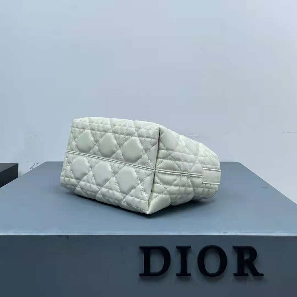 Dior Women Small Dior Toujours Bag Latte Macrocannage Calfskin - image 6