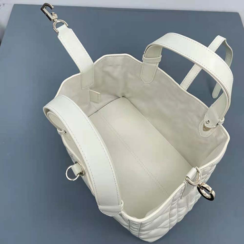 Dior Women Small Dior Toujours Bag Latte Macrocannage Calfskin - image 10