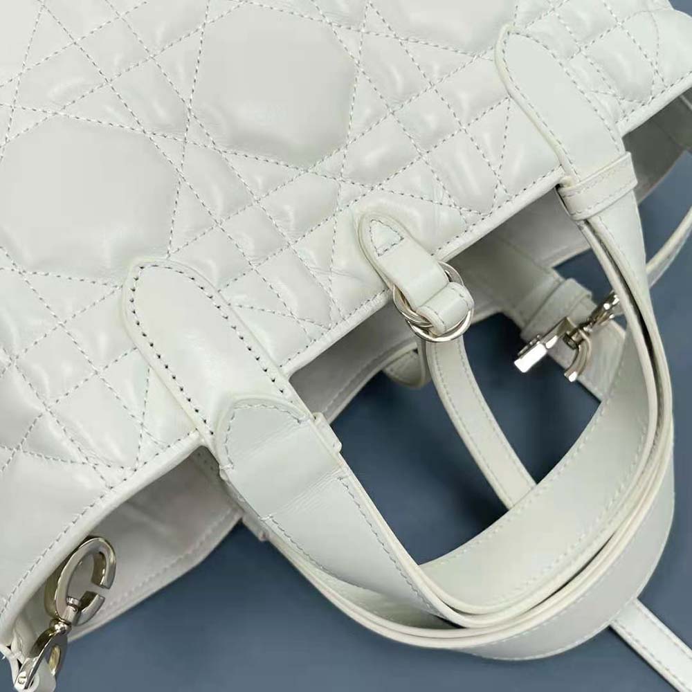 Dior Women Small Dior Toujours Bag Latte Macrocannage Calfskin - image 9