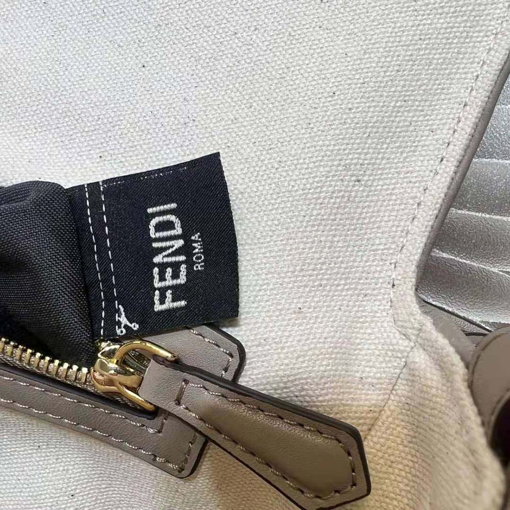 Fendi Women Baguette Multicolour Canvas Bag with FF Embroidery - image 10