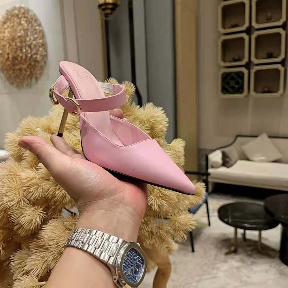 Givenchy Women Voyou Slingbacks in Leather-Pink - image 10