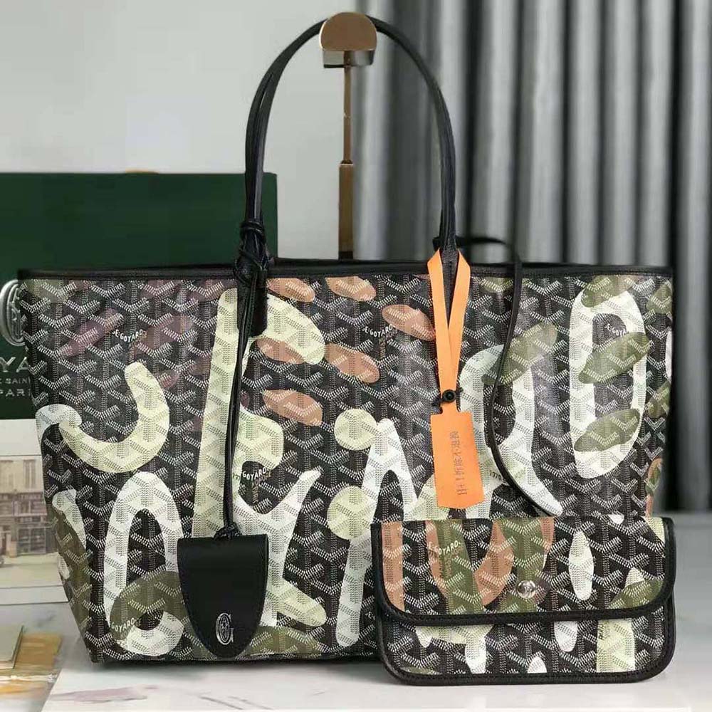 Goyard Women Saint Louis PM Bag Lettres Camouflage-Green - image 4