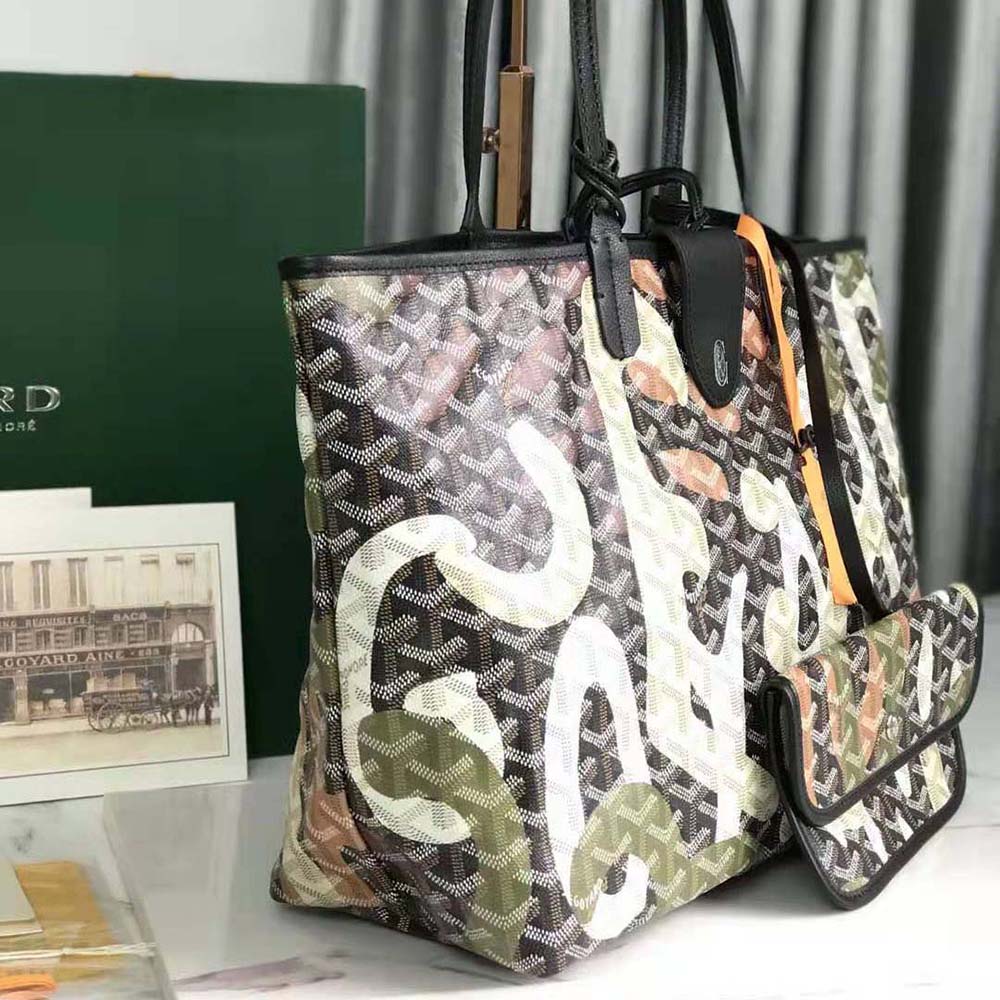 Goyard Women Saint Louis PM Bag Lettres Camouflage-Green - image 5