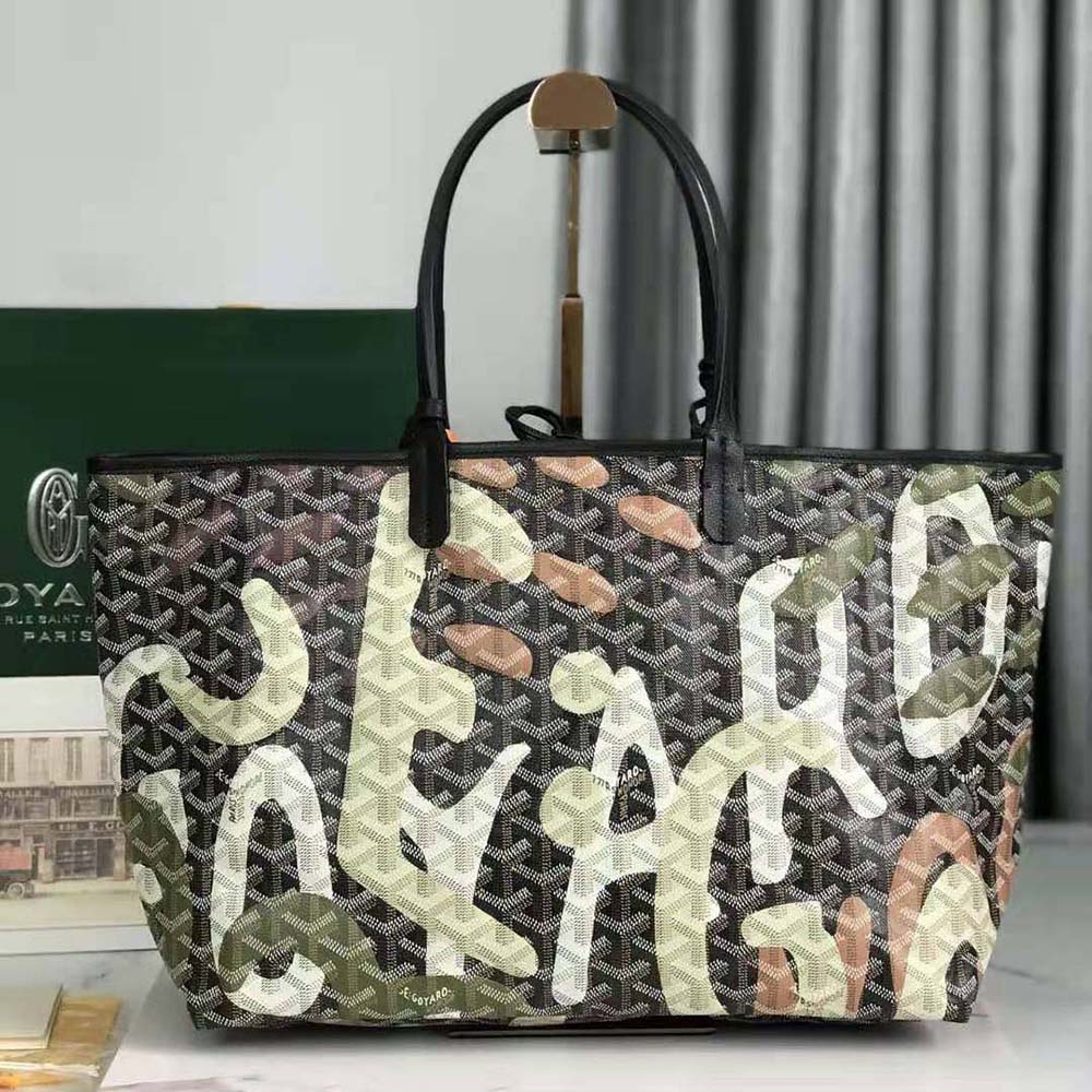 Side angle showing gold-tone hardware on the Saint Louis PM Bag Camouflage-Green