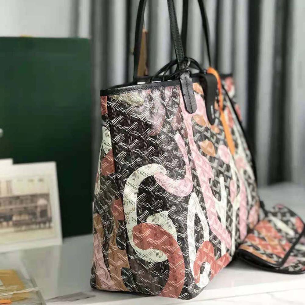 Goyard Women Saint Louis PM Bag Lettres Camouflage-Pink - image 4