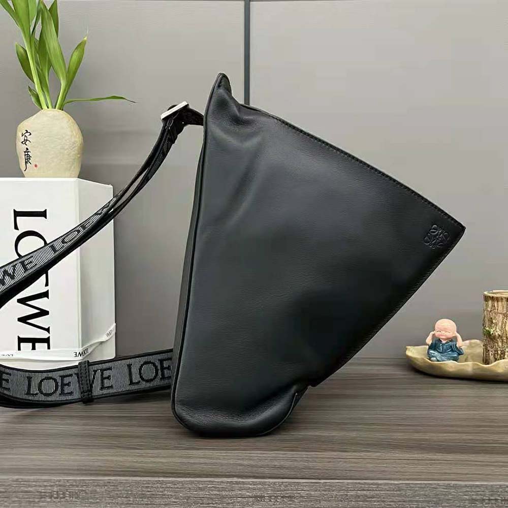 Loewe Men Anton Sling in Supple Smooth Calf and Jacquard-Black - image 4