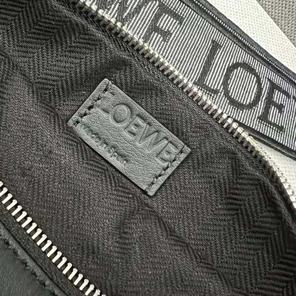 Loewe Men Anton Sling in Supple Smooth Calf and Jacquard-Black - image 10