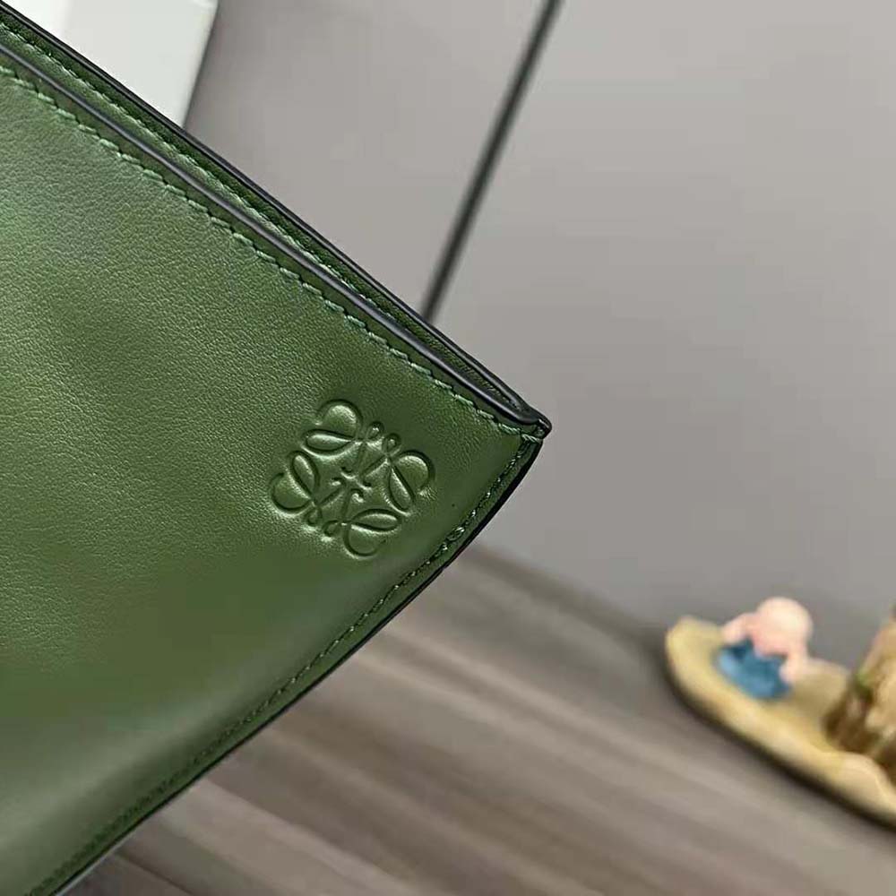 Loewe Men Anton Sling in Supple Smooth Calf and Jacquard-Green - image 10
