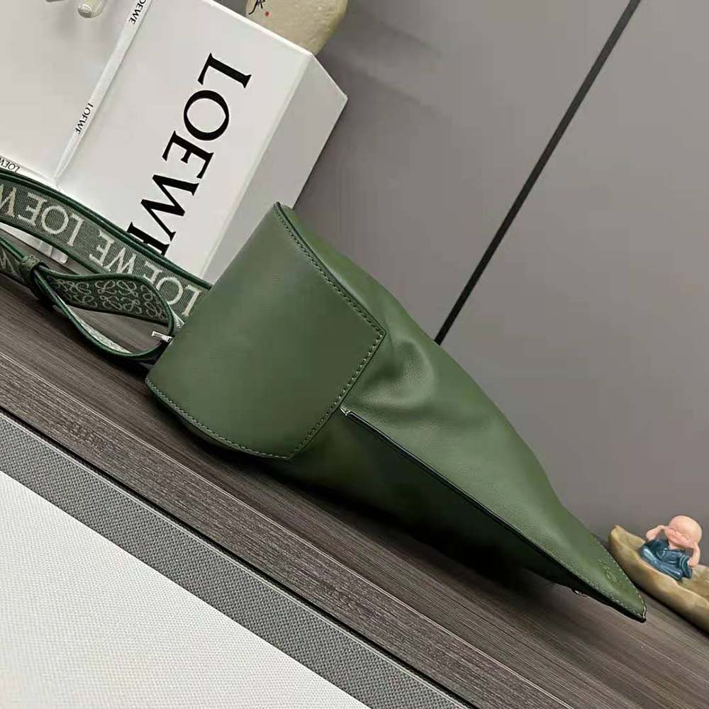 Loewe Men Anton Sling in Supple Smooth Calf and Jacquard-Green - image 7