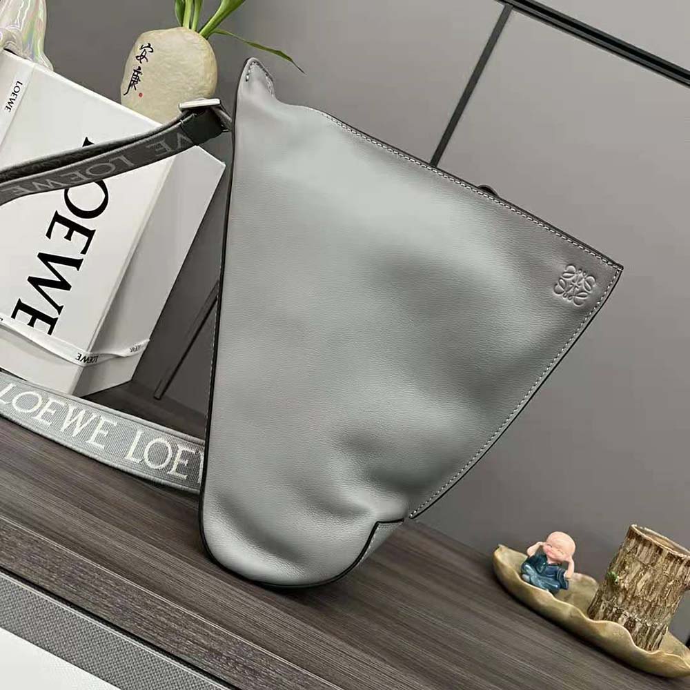 Loewe Men Anton Sling in Supple Smooth Calf and Jacquard-Grey - image 4