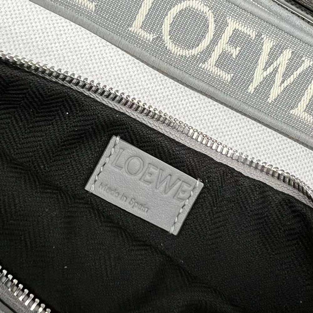 Loewe Men Anton Sling in Supple Smooth Calf and Jacquard-Grey - image 9