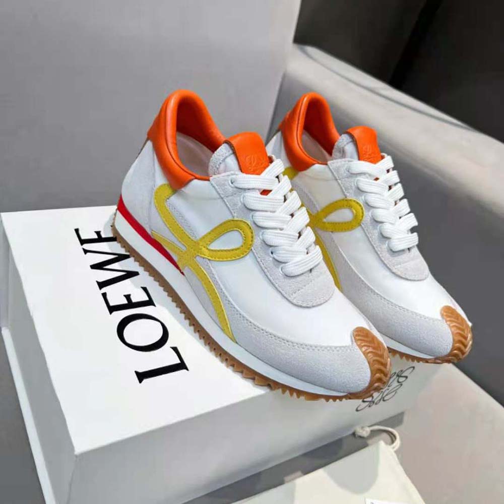 Top-down view showcasing laces and silhouette of Loewe Unisex Flow Runner