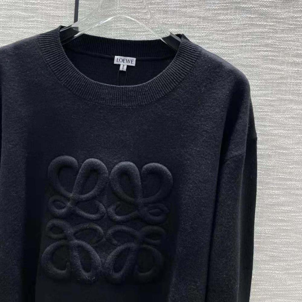 Loewe Women Anagram Sweater in Wool-Black - image 6
