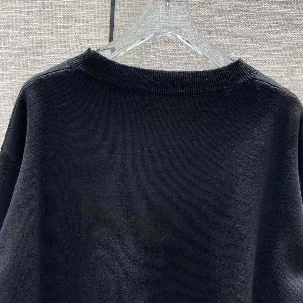Loewe Women Anagram Sweater in Wool-Black - image 7