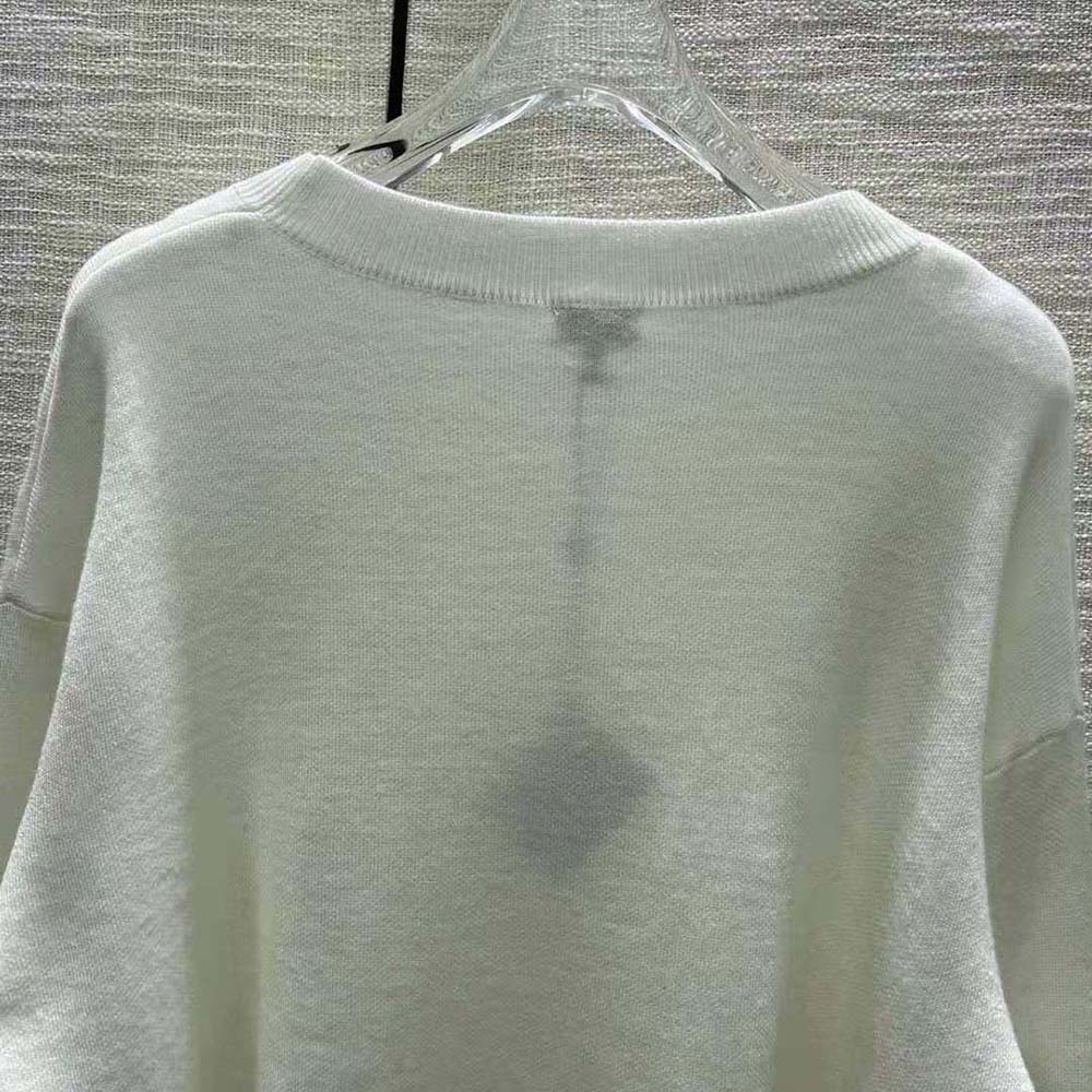 Loewe Women Anagram Sweater in Wool-White - image 7