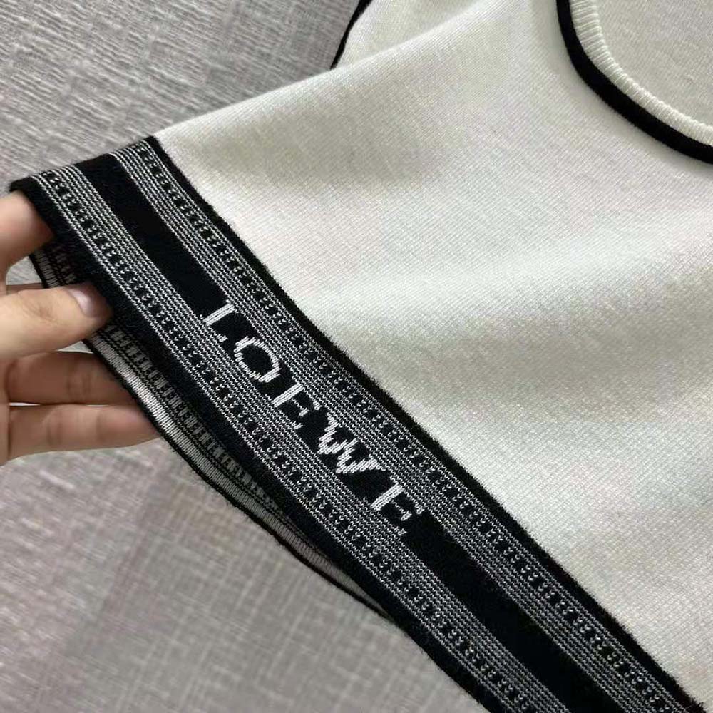 Loewe Women Cropped Tank Top in Viscose-White - image 8