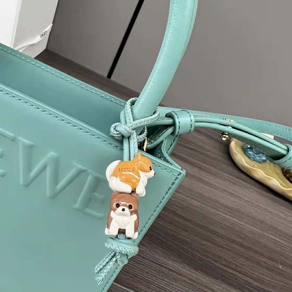 Loewe Women Standard A5 Tote in Sleek Calfskin-Aqua - image 6