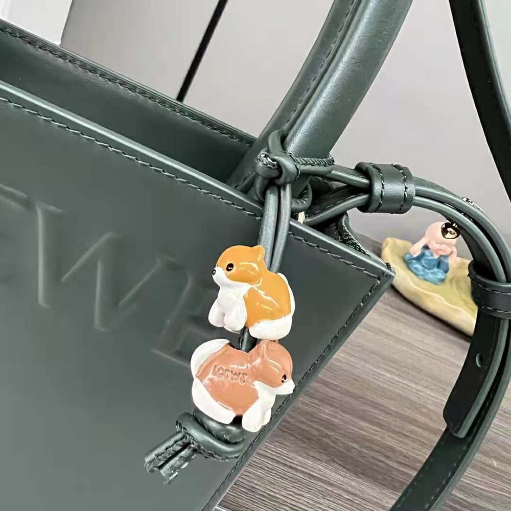 Loewe Women Standard A5 Tote in Sleek Calfskin-Green - image 7