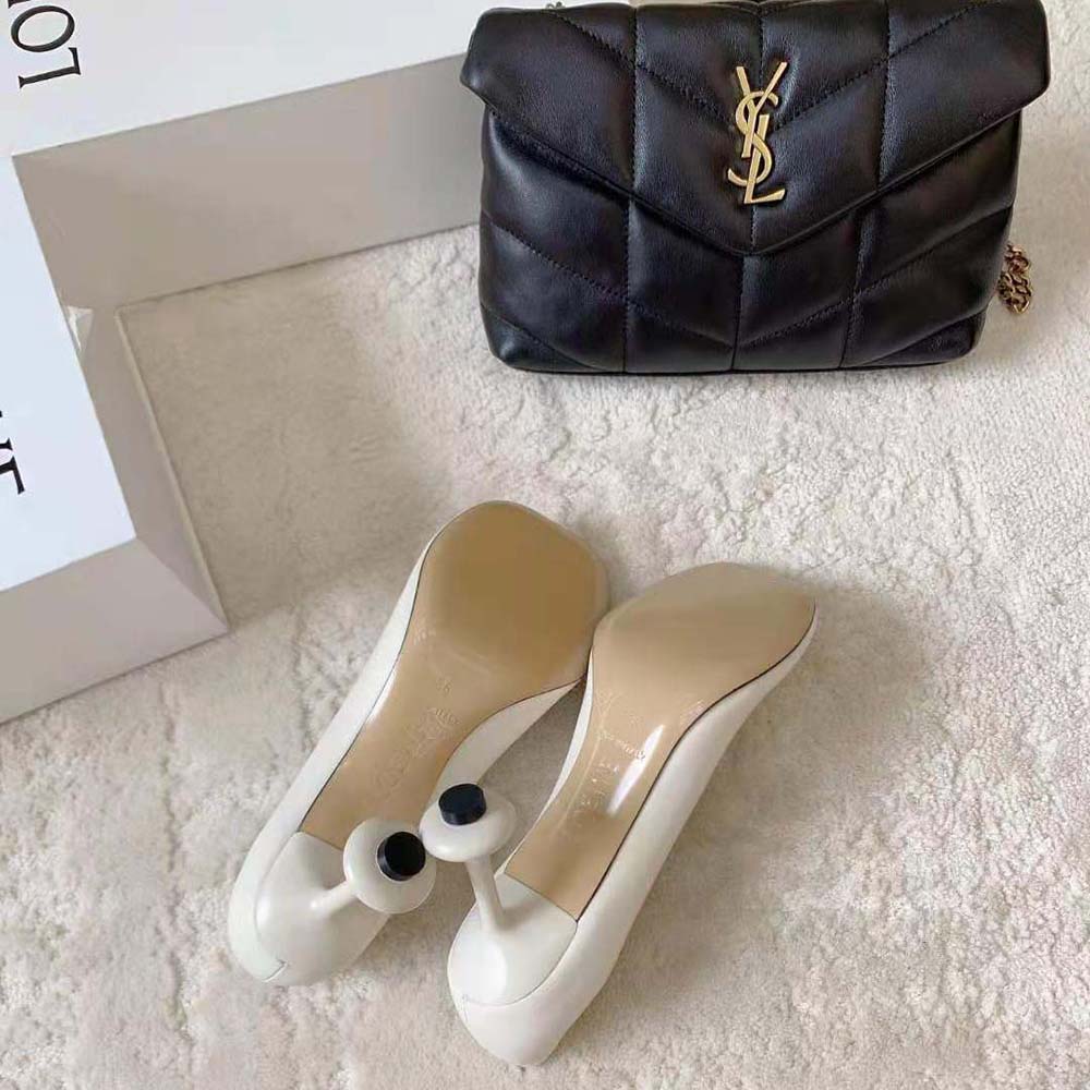 Loewe Women Toy Pump in Goatskin-White - image 8