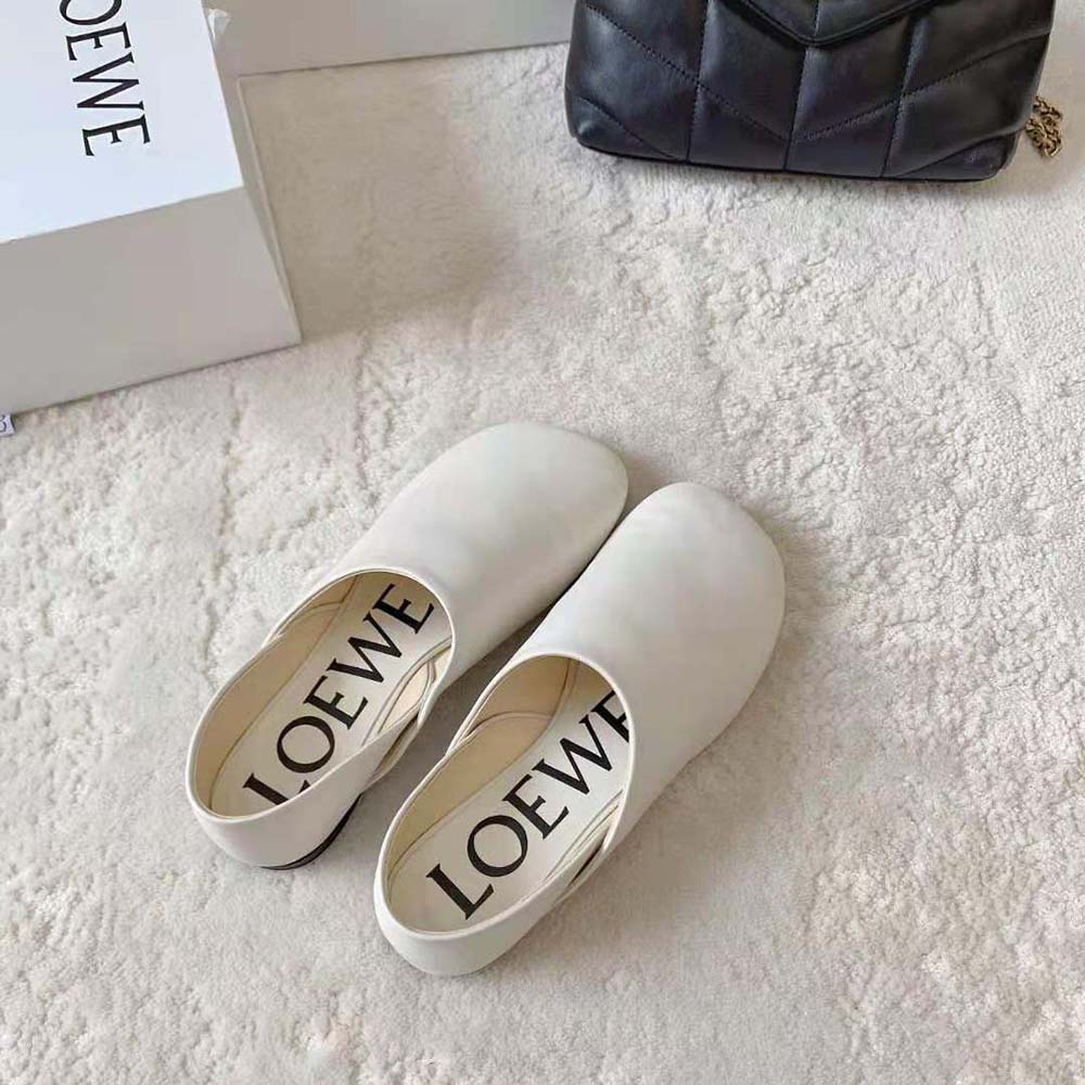 Loewe Women Toy Slipper in Goatskin-White - image 5