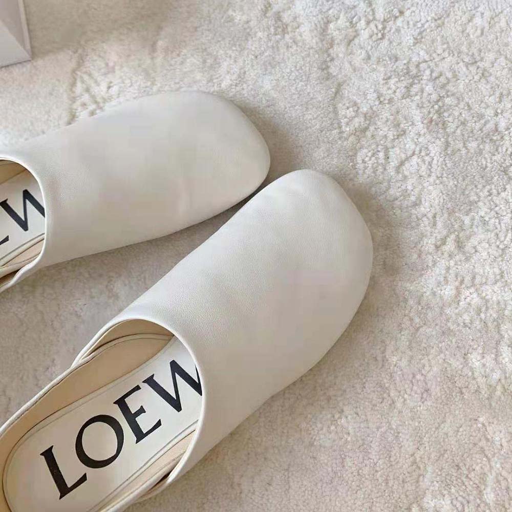 Loewe Women Toy Slipper in Goatskin-White - image 6