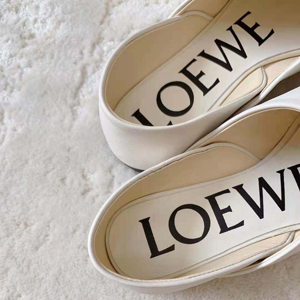 Loewe Women Toy Slipper in Goatskin-White - image 8