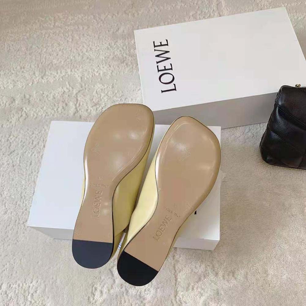 Loewe Women Toy Slipper in Goatskin-Yellow - image 9