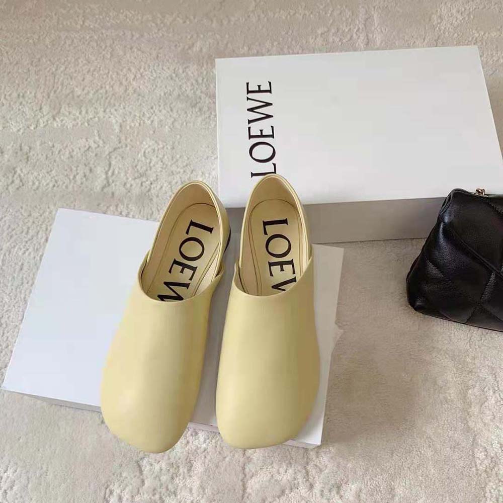 Loewe Women Toy Slipper in Goatskin-Yellow - image 4