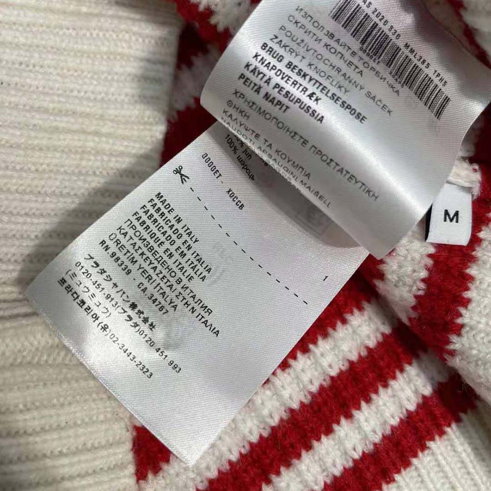 Miu Miu Women Cotton and Cashmere Sweater-Red - image 10