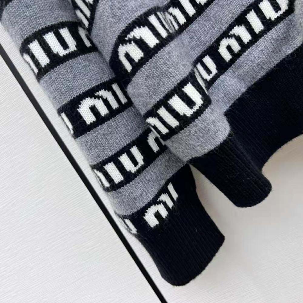 Miu Miu Women Wool Cardigan-Black - image 8