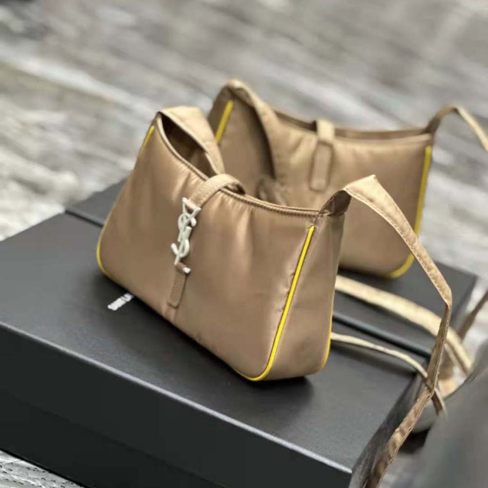 Saint Laurent YSL Men Le 5 à 7 Crossbody Bag in Econyl® Regenerated Nylon-Beige - image 7
