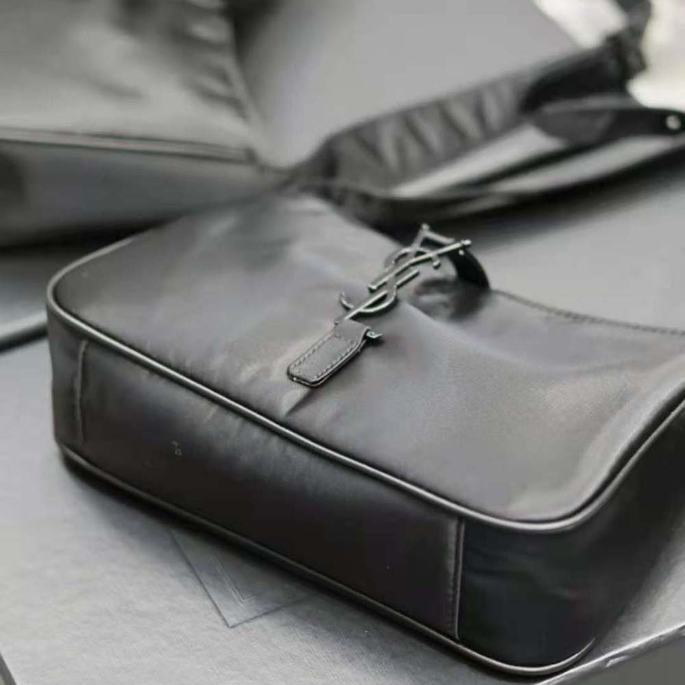 Saint Laurent YSL Men Le 5 à 7 Crossbody Bag in Econyl® Regenerated Nylon-Black - image 8