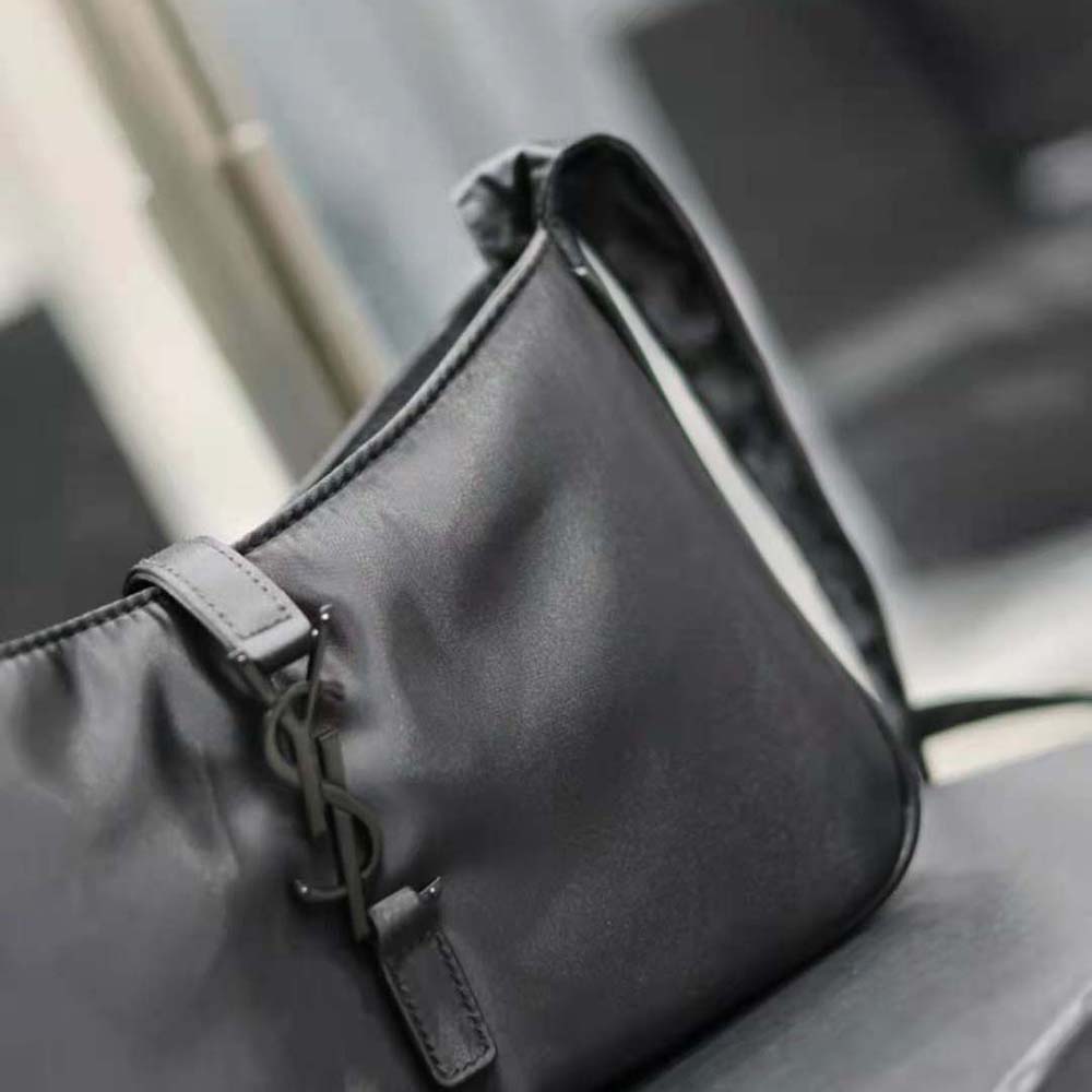 Saint Laurent YSL Men Le 5 à 7 Crossbody Bag in Econyl® Regenerated Nylon-Black - image 9