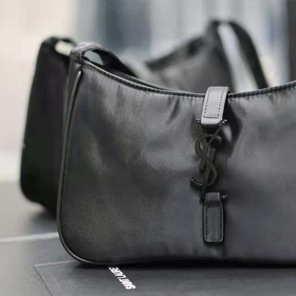 Saint Laurent YSL Men Le 5 à 7 Crossbody Bag in Econyl® Regenerated Nylon-Black - image 7