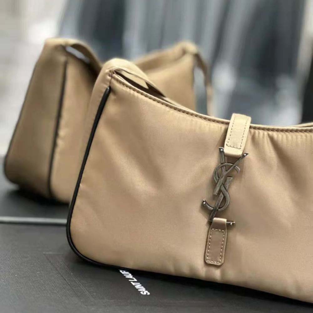 Saint Laurent YSL Men Le 5 à 7 Crossbody Bag in Econyl® Regenerated Nylon-Brown - image 9