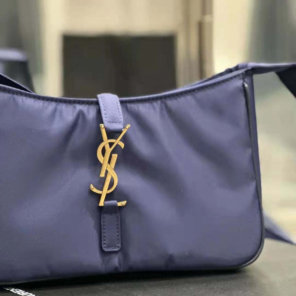 Saint Laurent YSL Men Le 5 à 7 Crossbody Bag in Econyl® Regenerated Nylon-Navy - image 7