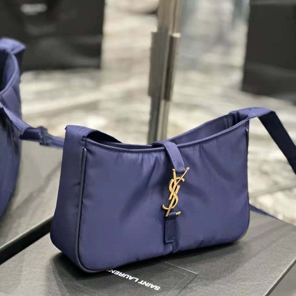 Saint Laurent YSL Men Le 5 à 7 Crossbody Bag in Econyl® Regenerated Nylon-Navy - image 5