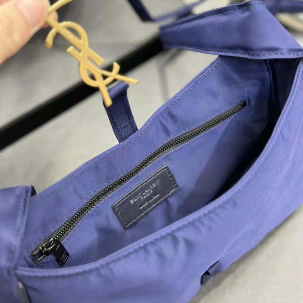 Saint Laurent YSL Men Le 5 à 7 Crossbody Bag in Econyl® Regenerated Nylon-Navy - image 10